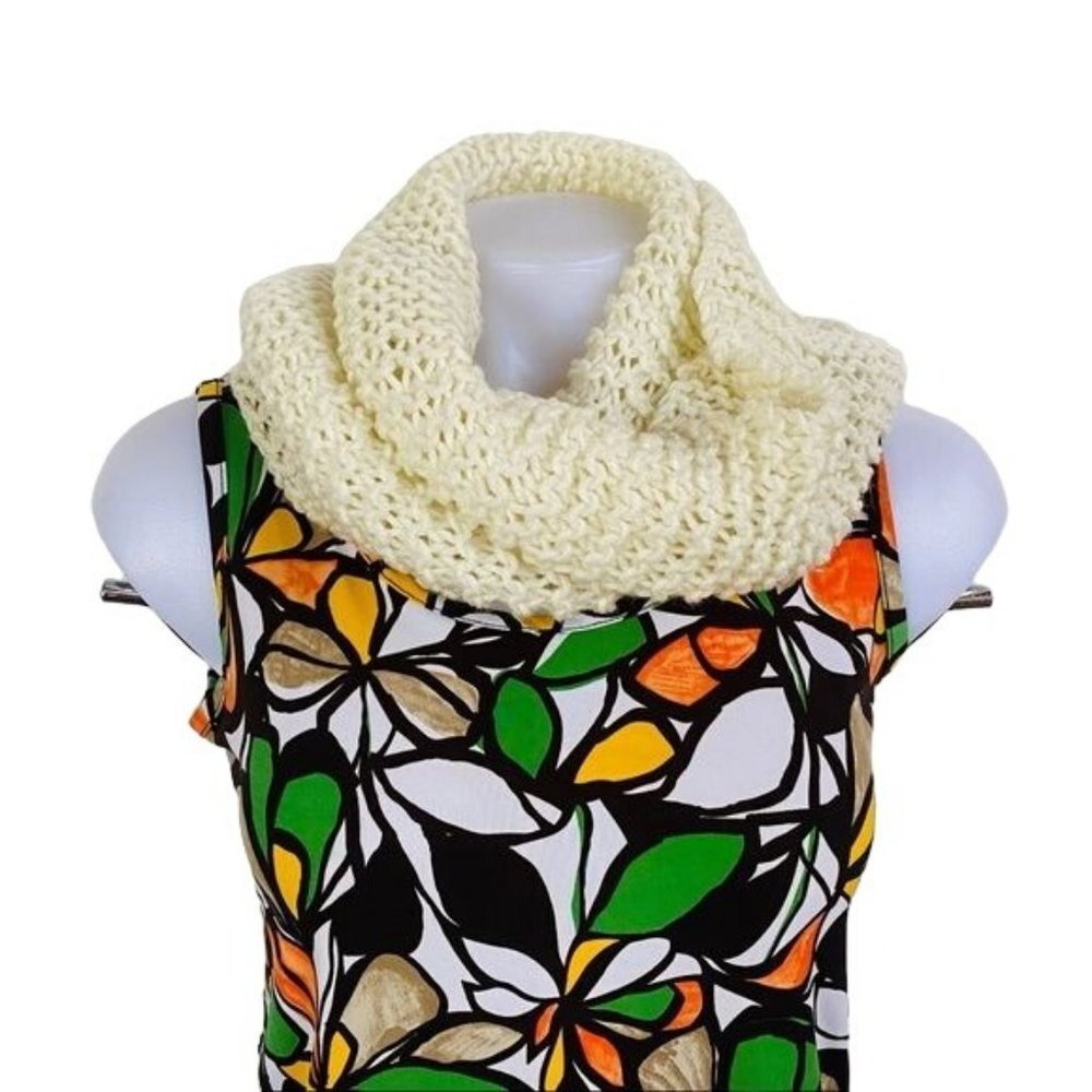 Handmade Large Loose Knit Scarf One Size